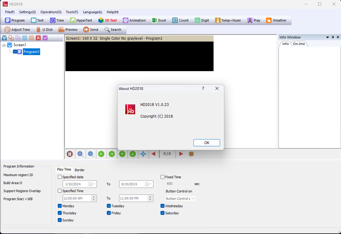 Tải phần mềm LED HD 2018 V1.0.23 full