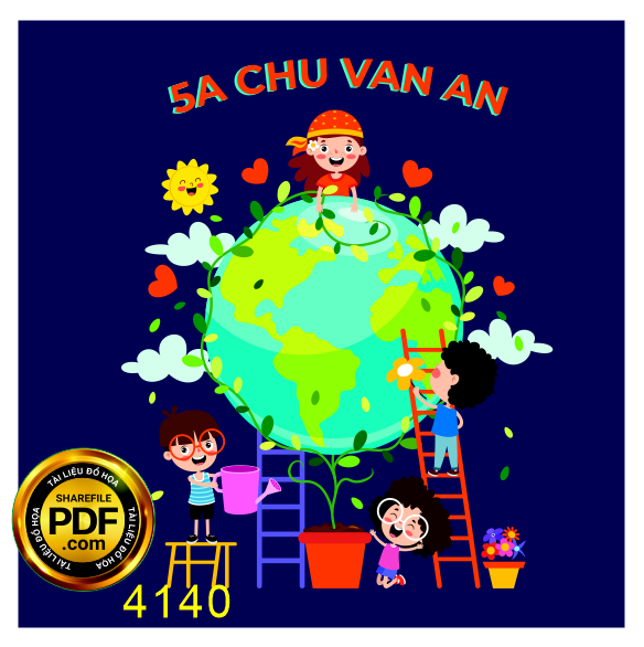 logo in áo 5A Chu Văn An