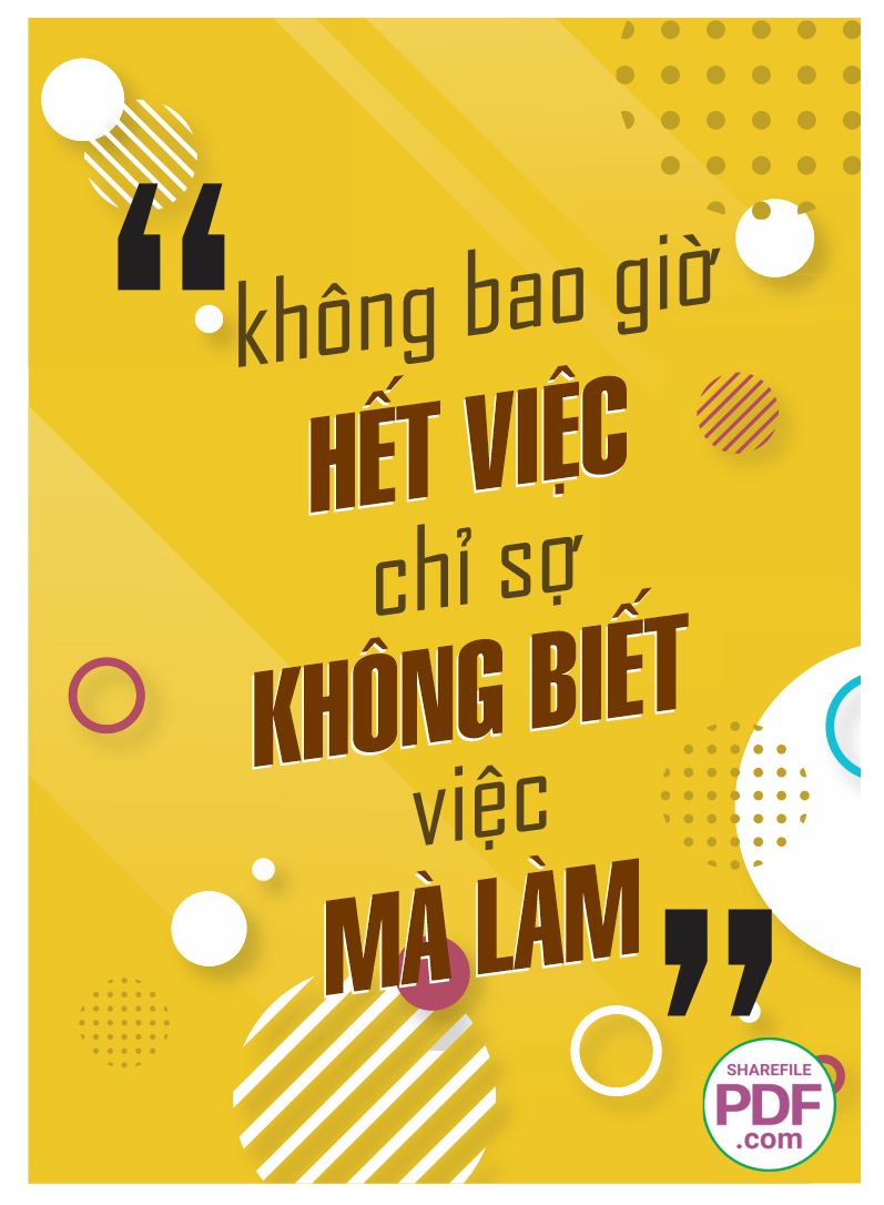 Không bao giờ hết việc chỉ sợ không biết việc file vector PDF
