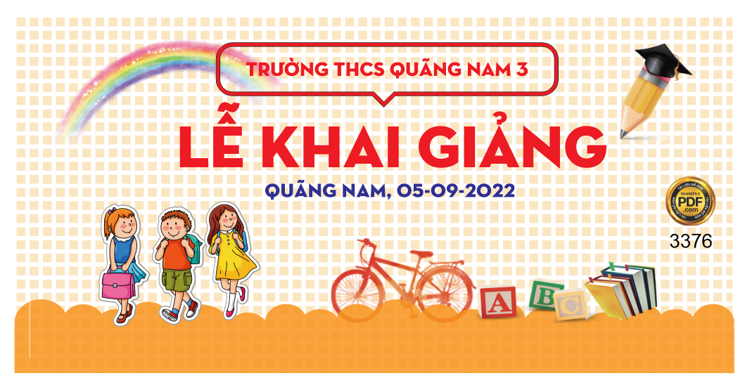  Lễ khai giảng trường THCS Quảng Nam 3 