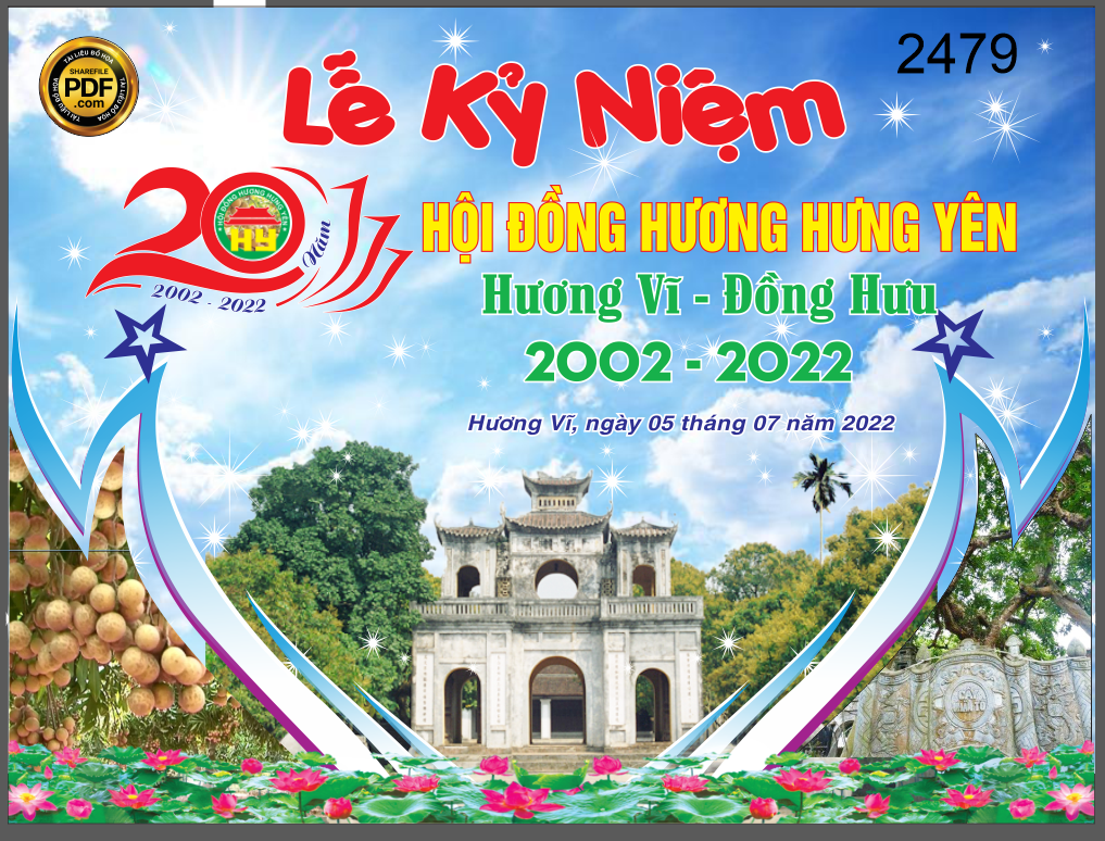 Market Lễ kỷ niệm 20 năm hội đồng hương Hưng Yên file cdr