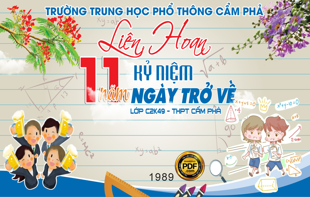  liên hoan kỷ niệm 11 năm ngày trở về THPT Cẩm Phả