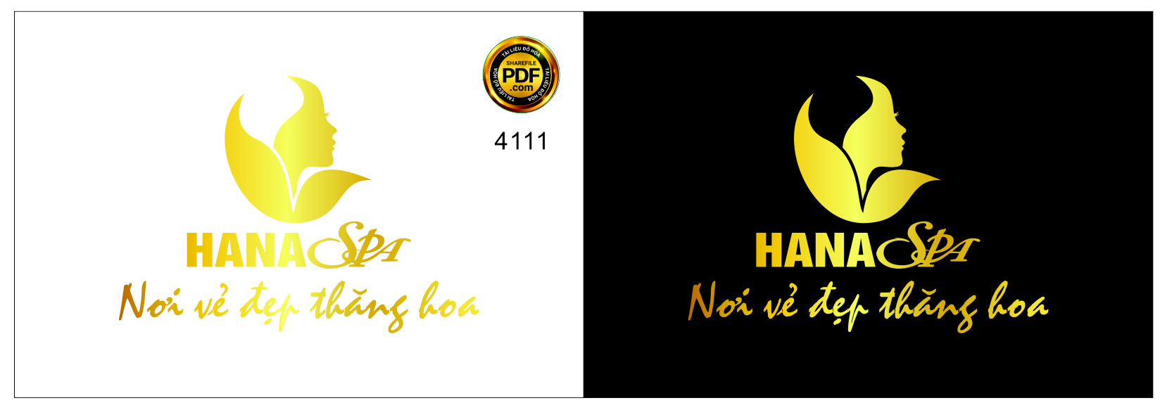 Vector logo Spa Hana - nơi vẻ đẹp thăng hoa