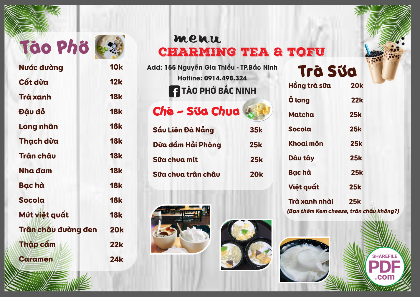 menu charming tea va tofu - tao pho.png