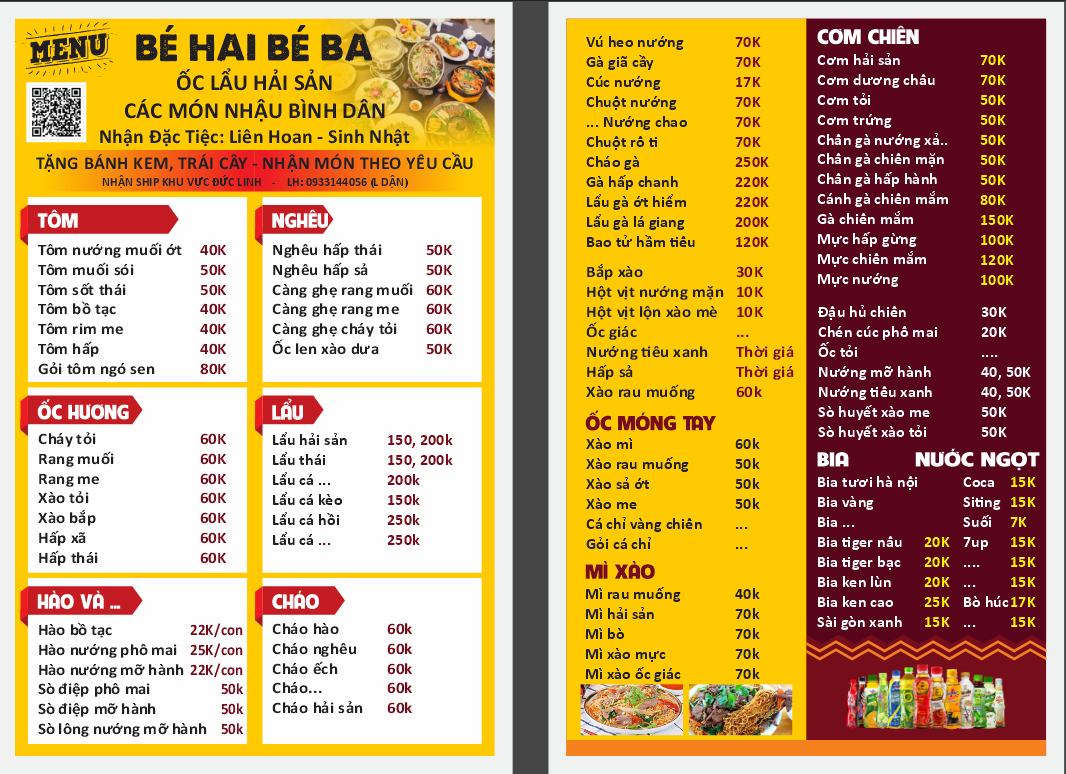 menu oc lau hai san be hai be ba.png
