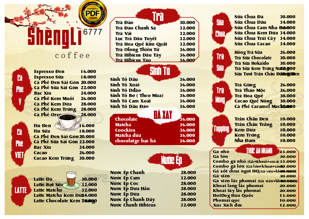 menu quan ca phe senli.png