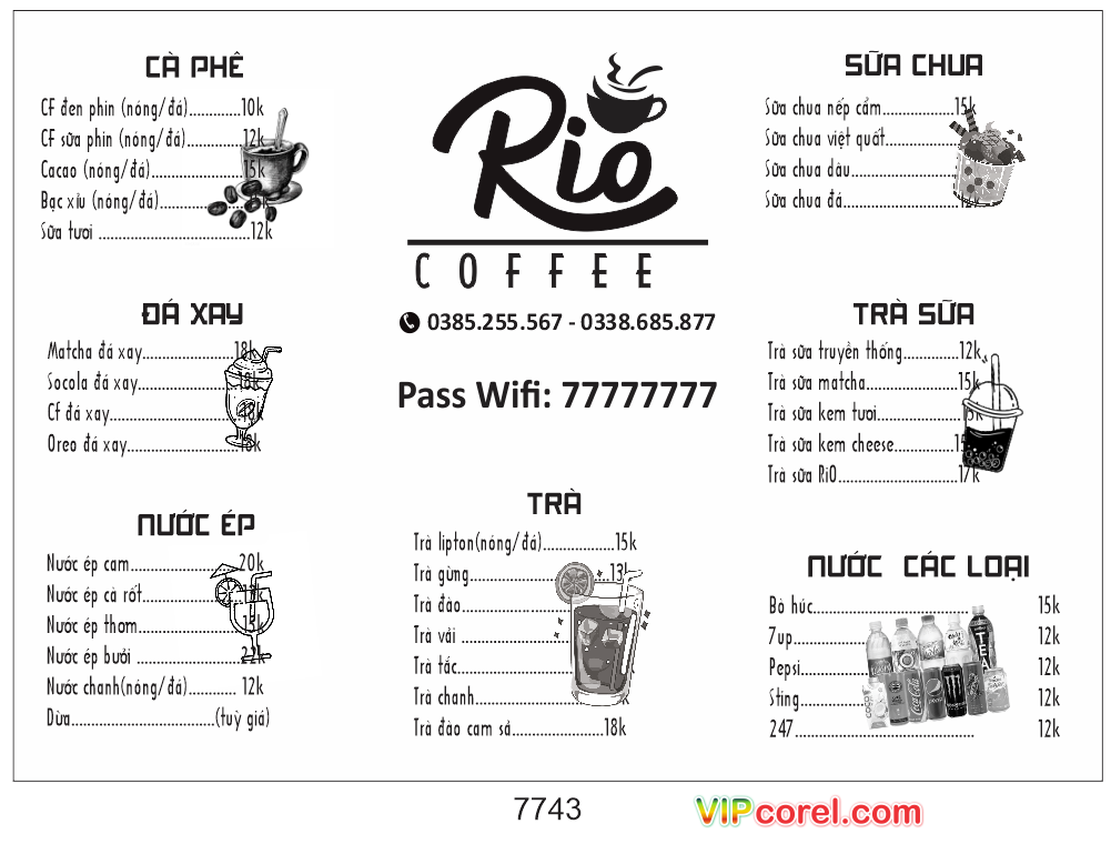 menu rio coffee ca phe - da xay - nuoc ep.png
