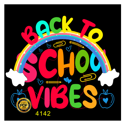 logo in áo Back to school vibes