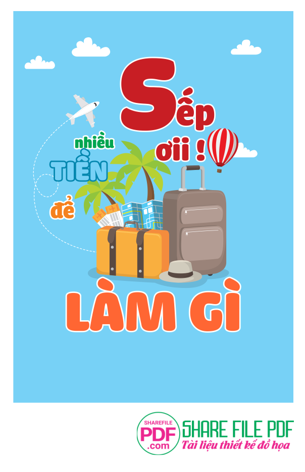 Sếp ơi nhiều tiền để làm gì file vector PDF