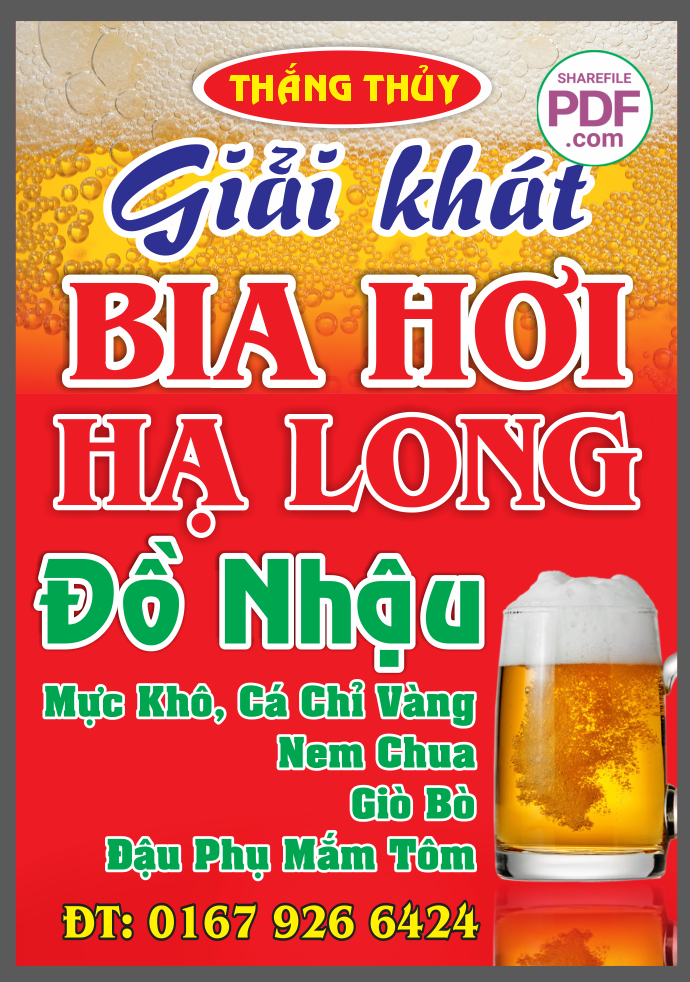 Thắng Thủy - Bia hơi Hạ Long đồ nhậu