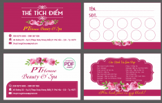 Card visit PT House Beauty And Spa file PDF & CDR