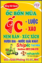 Biển Biển - Đồng Nát Quán ốc bốn mua file PDF & CDR