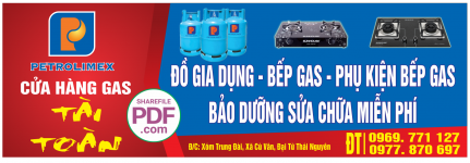 Biển cửa hàng Gas - Đồ gia dụng - bếp gas file PDF & CDR