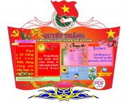 Pano viết báo chào mừng đại hội các cấp - Quyết thắng file PDF & CDR