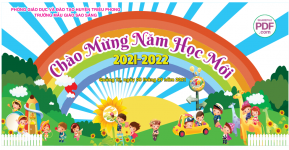 Trường mẫu giáo Sao Sáng chào mừng năm học mới #1 file PDF & CDR