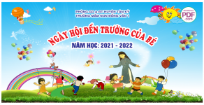 Ngày hội đến trường của bé trường mầm non Đồng Văn 1 file PDF & CDR