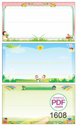 Trang trí mầm non - Biển nằm ngang #5 file PDF & CDR