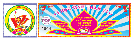 Bảng vì học sinh thân yêu file PDF & CDR