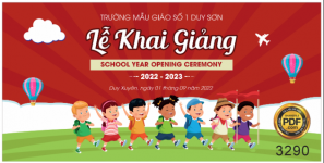 Tổng hợp market khai giảng trường học file corel