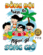 Mẫu in áo "Đồng đội bên ta ngại gì sóng gió"