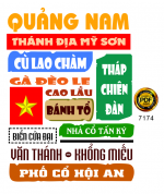 Mẫu in áo du lịch tỉnh Quảng Nam file corel
