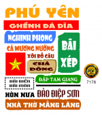 Mẫu in áo du lịch tỉnh Phú Yên file corel