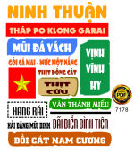 Mẫu in áo du lịch tỉnh Ninh Thuận file corel