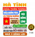 Mẫu in áo du lịch tỉnh Hà Tĩnh file corel