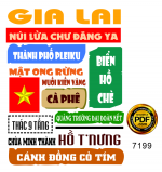 Mẫu in áo du lịch tỉnh Gia Lai file corel