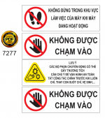 Biển cảnh báo không được chạm vào file corel