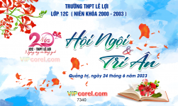 Backdrop hội ngộ và tri ân 20 năm ngày ấy và bây giờ