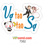 Hashtag wedding Vợ tạo tao sợ file vector PDF