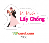 Hashtag Wedding Mị muốn lấy chồng file Vector PDF