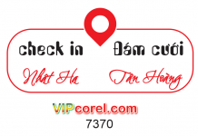 Hashtag đám cưới Check in đám cưới file PDF