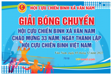 Giải bóng chuyền hội cựu chiến binh xã Văn Nam file corel