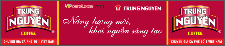 Biển quảng cáo cà phê trung nguyên file corel