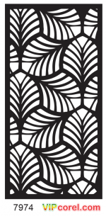 Vector Vách lá quạt - vách CNC file corel