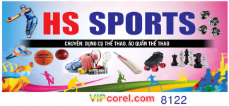 Biển HS sport chuyên dục cụ, quần áo thể thao