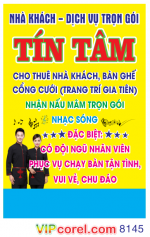 Biển vẫy nhà khách - dịch vụ trọn gói Tín Tâm