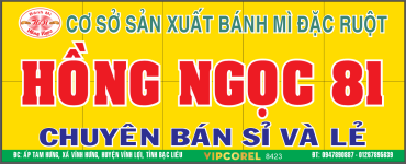 Biển QC cơ sở sản xuất bánh mì đặc ruột