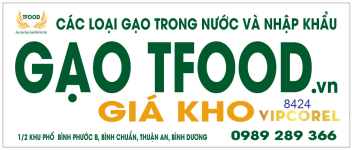 Biển QC các loại gạo - Gạo TFood file corel