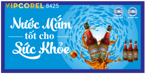 Biển QC nước mắm tốt cho sức khỏe file corel