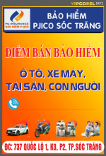 Biển QC điểm bán bảo hiểm ô tô - xe máy PJICO
