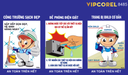 Bảng vệ sinh công trường - bảo hộ lao động