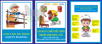 Biển lan can an toàn - cách ly chất dễ cháy