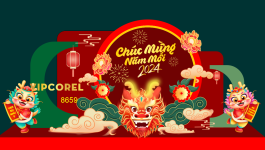 Mô hình decor khu chụp ảnh tết 2024 #15