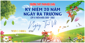 Backdrop trường THPT Phan Bội Châu họp lớp