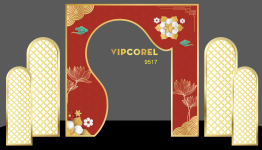 Khung cổng trang trí đám cưới 2024 vector #54