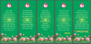Phướn thả ngân hàng chính sách xã hội VBSP