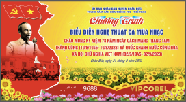 Chương trình biểu diễn nghệ thuật ca múa nhạc file corel